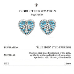 Brass Necklace Blue Eden Cross Pendant Long Chain for Sweater