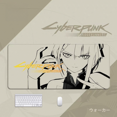 Cyberpunk Edgerunners Mouse Pad - Oversized Anime Gaming Desk Mat for Office Keyboard Laptop