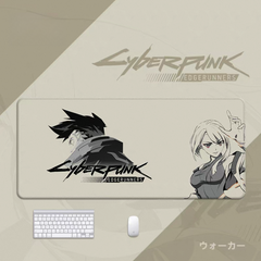 Cyberpunk Edgerunners Mouse Pad - Oversized Anime Gaming Desk Mat for Office Keyboard Laptop