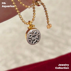 Dark Night Flower Pendant - 925 Silver Agate Minimalist Luxury Necklace