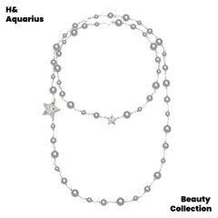 Brass Necklace - Pearl Gray Future-Reimagined Necklace