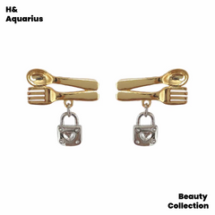 Brass Earrings - Original Fade-Resistant Disordered Carrier Earrings