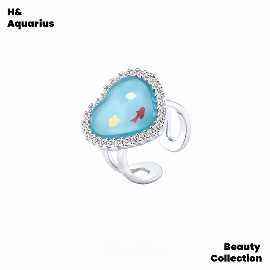 Alloy Resin Ring - Original Fade-Resistant Kitten's Fishbowl 3D Printed Ring