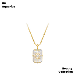 K Gold-Plated Necklace - Original Fade-Resistant Morning Star New Year Edition Geometric Necklace