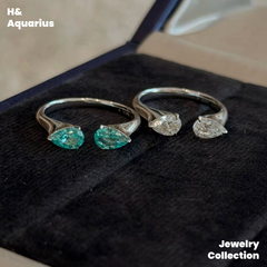925 Silver & Zirconia Stardust Ring - Minimalist Everyday Stackable Ring