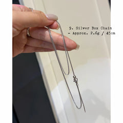 Chain: 925 Silver Olive Bead Chain - Handmade Minimalist Necklace Chain