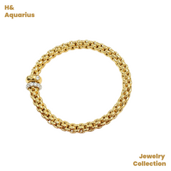 925 Silver & Zirconia Honey Weave Star Clasp Bracelet - Minimalist Luxury Chain for Women