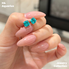 925 Silver & Zirconia Moonlight Cube Necklace/Studs - Minimalist Everyday Silver Jewelry Set
