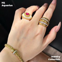 Rose Crown Ring - 925 Silver Mammoth Ivory Vintage Statement Ring