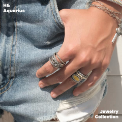 Copper Alloy & Zirconia Multi-Chain Vintage Ring - Birthday Gift New Arrival Statement Ring