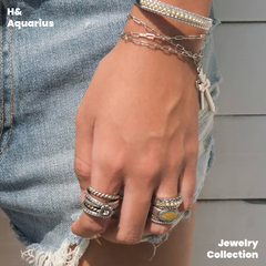 Copper Alloy & Zirconia Multi-Chain Vintage Ring - Birthday Gift New Arrival Statement Ring