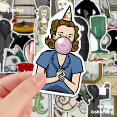 60pcs Rusty Lake Game Stickers - Indie Cartoon Decals for Phone Case Laptop DIY Waterproof