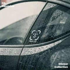 Face ID Toilet Sticker - Creative Car Decal Funny Laptop Luggage Glass Decor