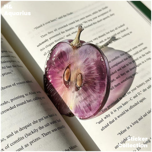 Grape Tomato Apple Acrylic Bookmark - Clear Cute¾«Ö Student Gift Reading Page Marker