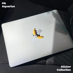 Imported Cast Grade Air-Channel Tech - Banana Art Decal for MacBook Pro Partial Cover Sticker
