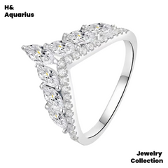 925 Silver & Zirconia Socialite Ring - Designer Stackable Luxury Fashion Ring
