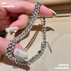 925 Silver Sparkling Galaxy Necklace - Luxury Minimalist Everyday Chain for Women