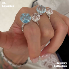 Venus Ocean Ring - 925 Silver Crystal Minimalist Luxury Ring