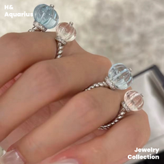 Venus Ocean Ring - 925 Silver Crystal Minimalist Luxury Ring