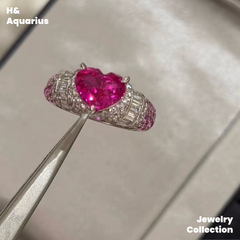 925 Silver & Zirconia Neon Party Ring - Luxury Minimalist Statement Ring for Women