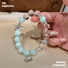 925 Silver & Zirconia Ocean Star Bracelet - Luxury Summer Minimalist Chain for Women