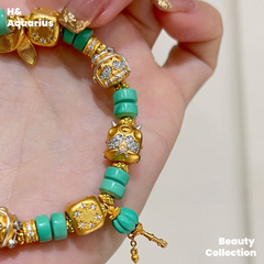 925 Silver & Zirconia A Dai Bracelet - Ethnic Chinese Style Minimalist Luxury Jewelry