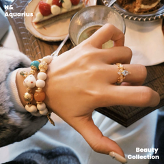 925 Silver & Zirconia Duobao Bracelet - Chinese Style Colorful Stackable Bead Chain