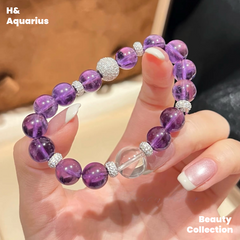 Violet Bracelet - Luxury Chinese Style Natural Crystal Elegant Bead Chain