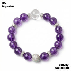 Violet Bracelet - Luxury Chinese Style Natural Crystal Elegant Bead Chain