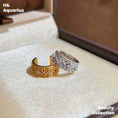 925 Silver & Zirconia Diamond Ear Cuff - Minimalist Luxury Clip-On Earrings for Women