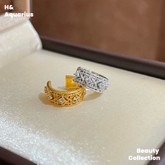 925 Silver & Zirconia Diamond Ear Cuff - Minimalist Luxury Clip-On Earrings for Women