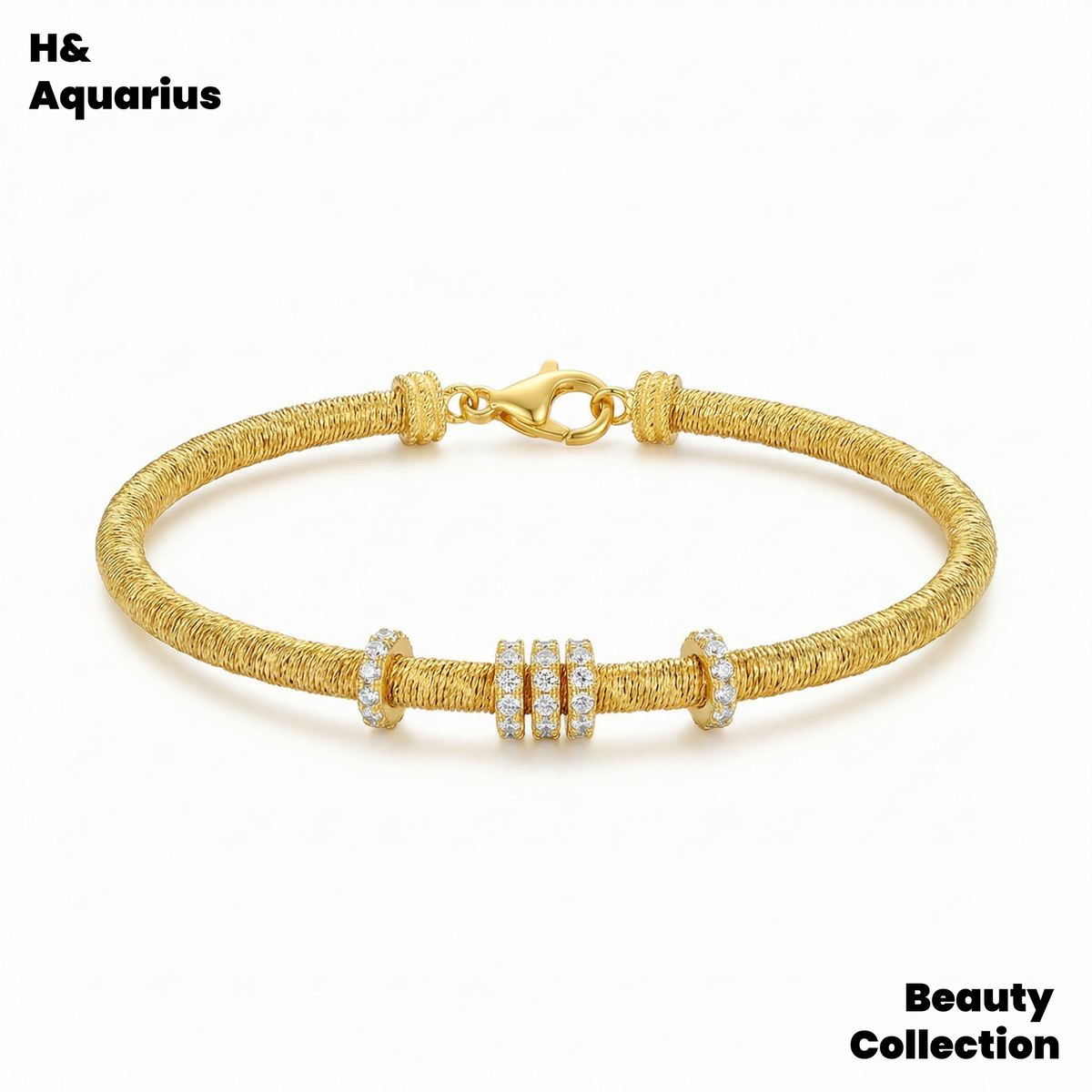 925 Silver & Zirconia Sparkling Galaxy Bracelet - Luxury Sliding Bead Chain for Women