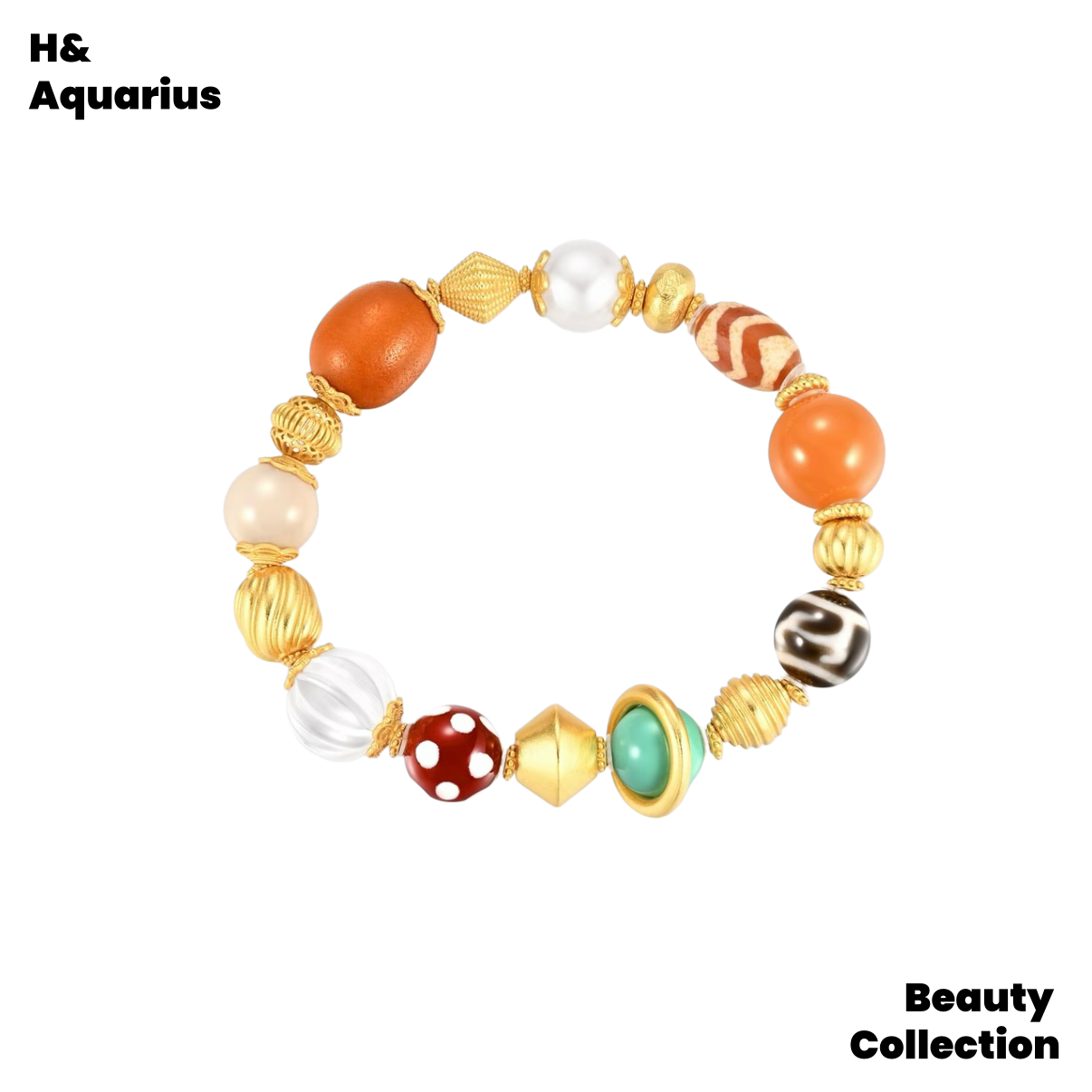 925 Silver & Zirconia Duobao Bracelet - Chinese Style Colorful Stackable Bead Chain