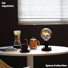 Retro table lamp, ceramic portable ambient light, home coffee corner ornament, night light, niche customization