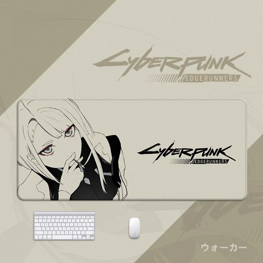 Cyberpunk Edgerunners Mouse Pad - Oversized Anime Gaming Desk Mat for Office Keyboard Laptop