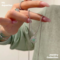 Synthetic YAG Mint Mambo Pendant - 925 Silver Minimalist Luxury Fashion Necklace