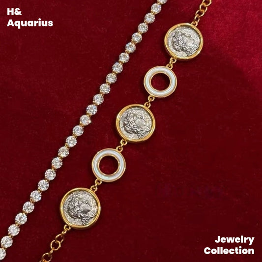 925 Silver Golden Years Bracelet - Vintage Minimalist Luxury Chain for Women
