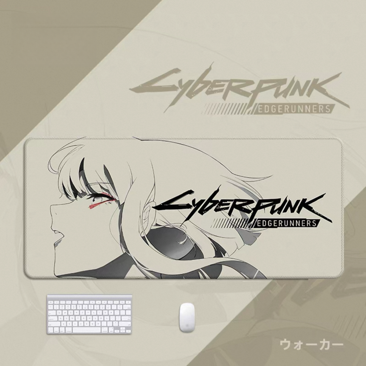 Cyberpunk Edgerunners Mouse Pad - Oversized Anime Gaming Desk Mat for Office Keyboard Laptop