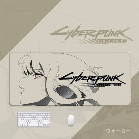 Cyberpunk Edgerunners Mouse Pad - Oversized Anime Gaming Desk Mat for Office Keyboard Laptop