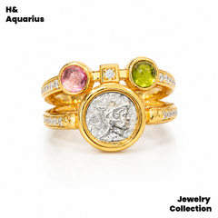 925 Silver & Zirconia Prologue of Time Ring - Vintage Style Minimalist Statement Ring