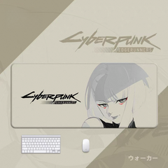 Cyberpunk Edgerunners Mouse Pad - Oversized Anime Gaming Desk Mat for Office Keyboard Laptop