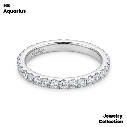 925 Silver & Zirconia Stardust Ring - Minimalist Luxury Everyday Ring
