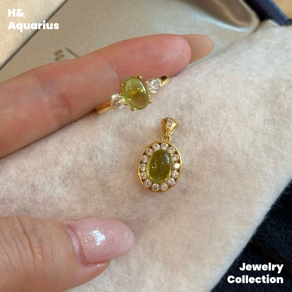 Green Shadow Star Ring - 925 Silver Peridot Minimalist Luxury Ring