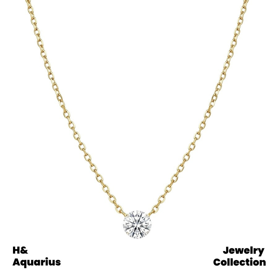 Pendant & Chain: 925 Silver & Zirconia Starfall Necklace and 925 Silver & Zirconia Cross Fringe Necklace