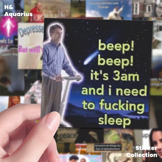 English meme sticker abstract emoticon sand sculpture meme DIY decoration self-paste