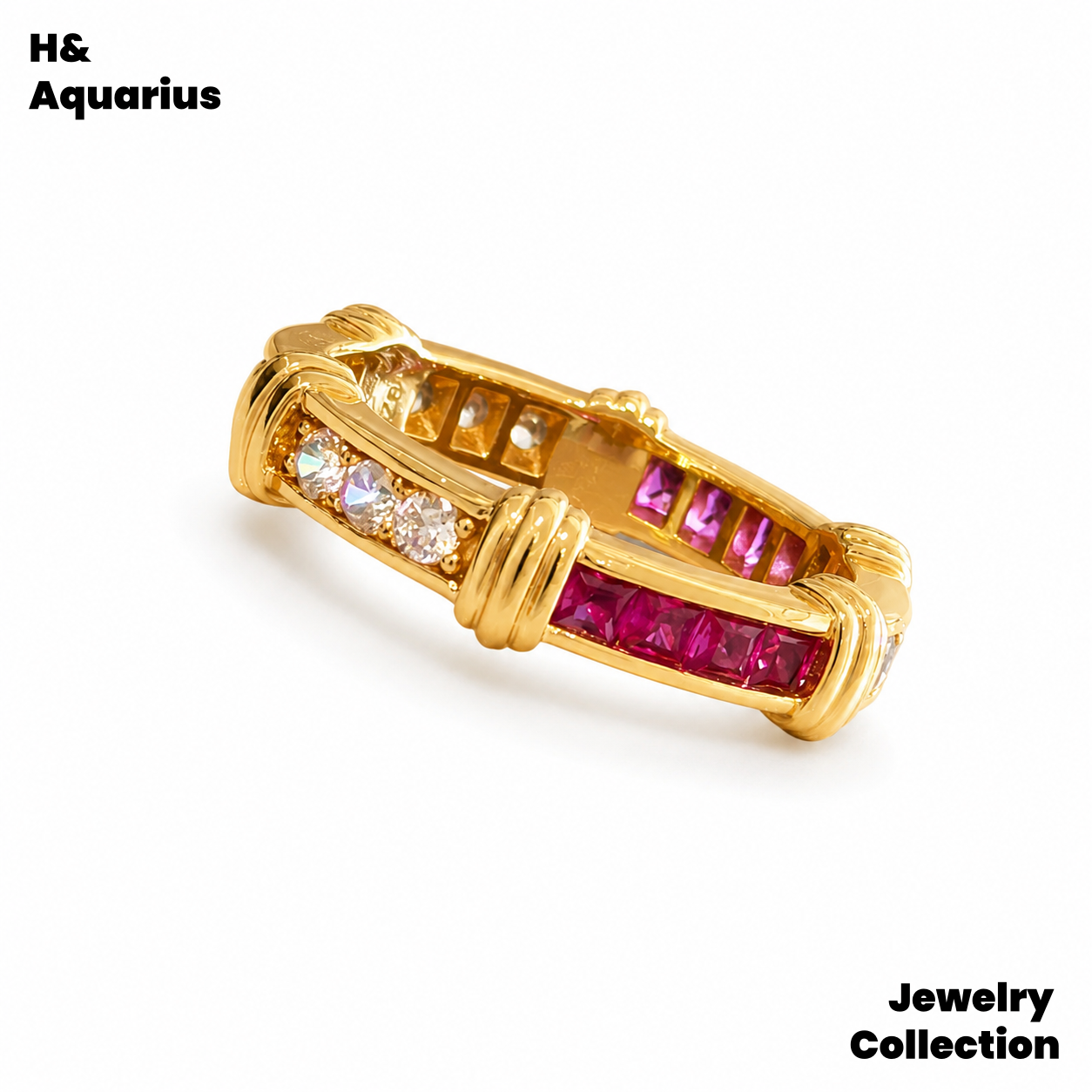 925 Silver & Zirconia Red Velvet Ring - Luxury Minimalist Statement Ring