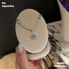 Synthetic YAG Mint Mambo Pendant - 925 Silver Minimalist Luxury Fashion Necklace