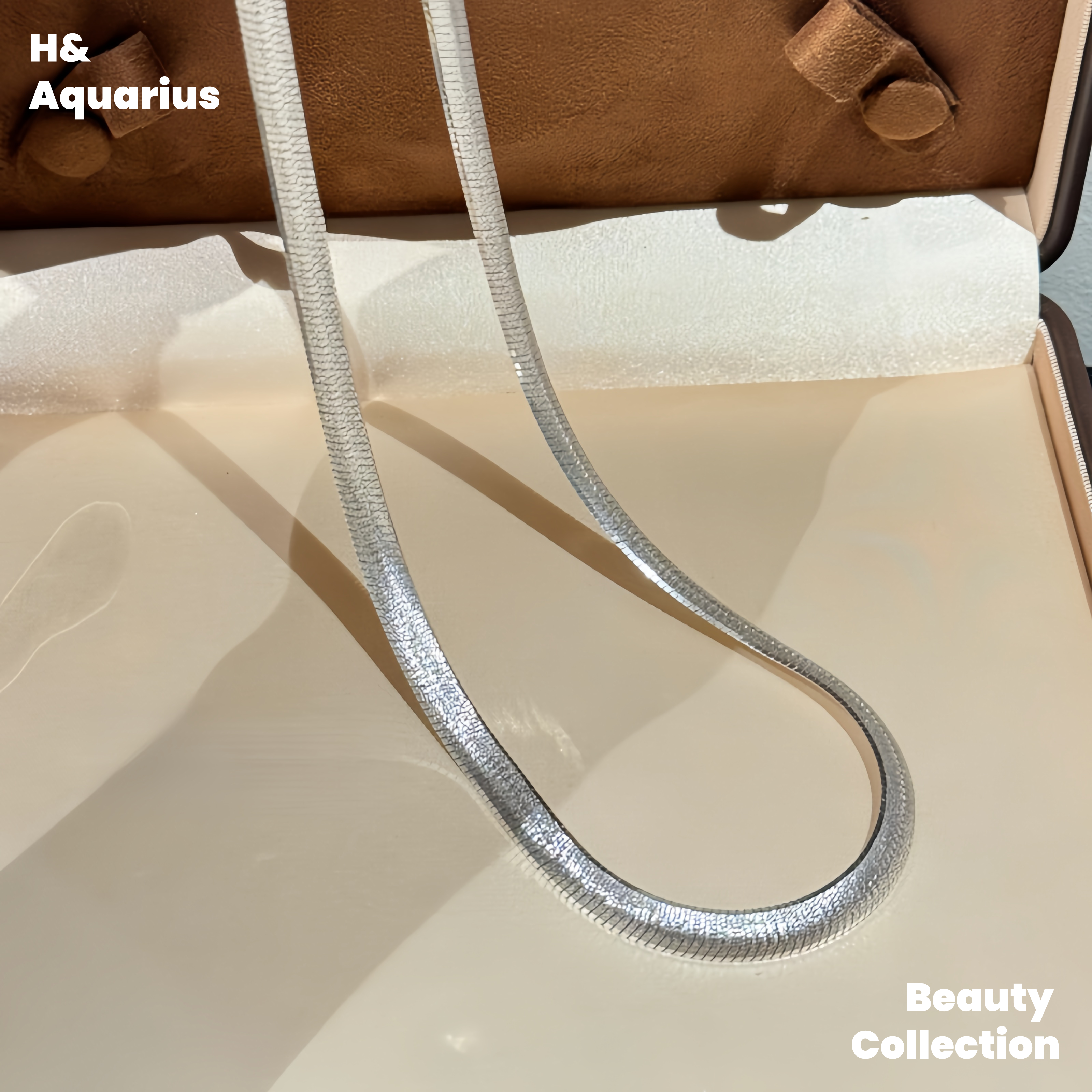 Chain 925 Silver Snake Bone Chain Wide Versatile Light Luxury Classic Necklace