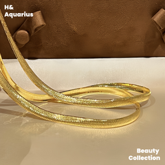 Chain 925 Silver Snake Bone Chain Wide Versatile Light Luxury Classic Necklace