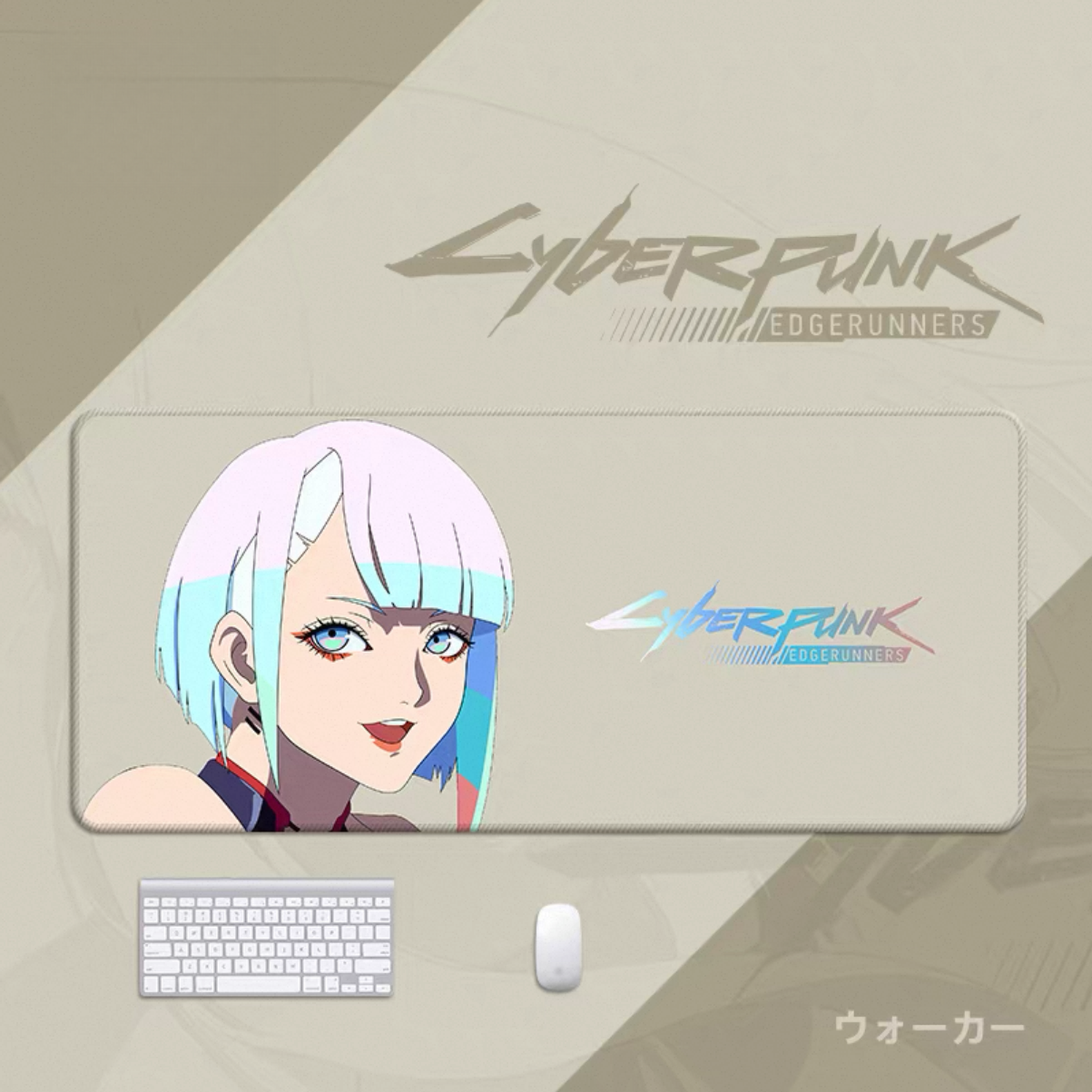 Cyberpunk Edgerunners Mouse Pad - Oversized Anime Gaming Desk Mat for Office Keyboard Laptop